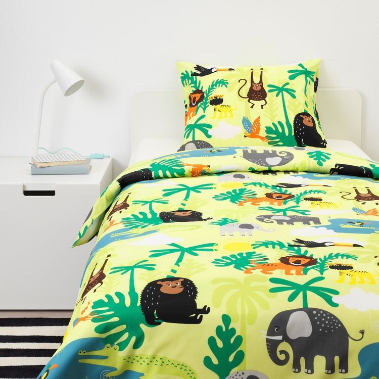 Amazon Forest Animal Print Single Kids Bedsheet