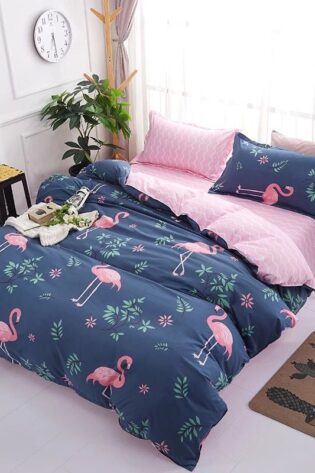 Turquoise Swan Kids Collection Bedsheet