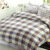 Small Grey Blue And White Checks Cotton Bedsheet