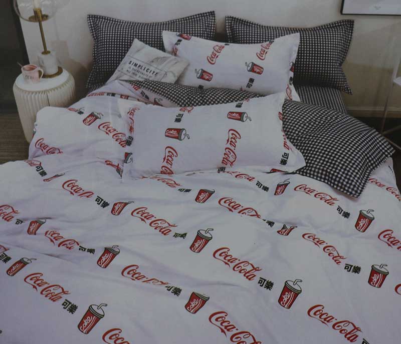 Coca Cola Tumbler Print Kids Bedsheet