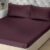 Rosewood Red Solid 04 Cotton Bedsheet